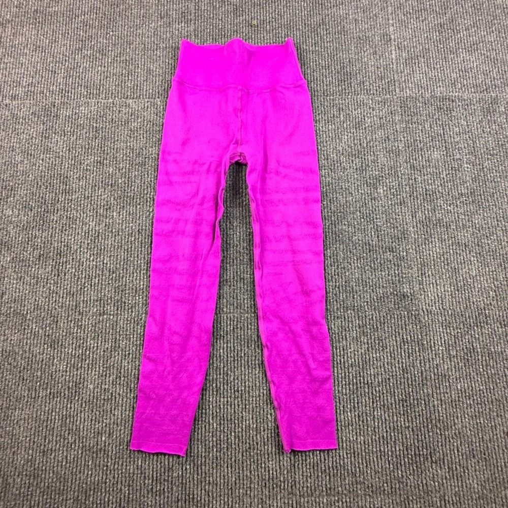 Fabletics SculptKnit Size Unknown High Waisted Leggings Magenta Purple Textured